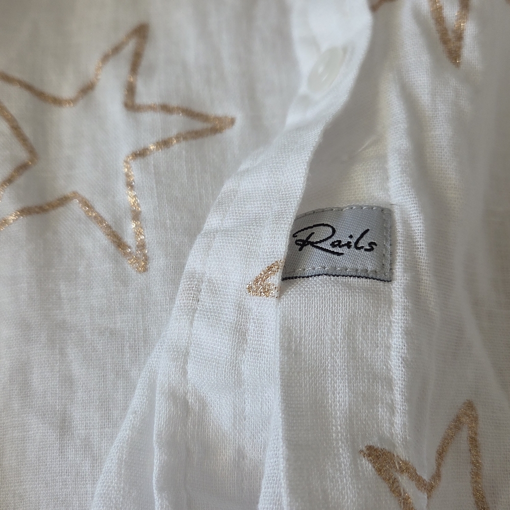 Rails Starstruck Charli Linen Blend Casual Button Down Shirt - Picture 12 of 13